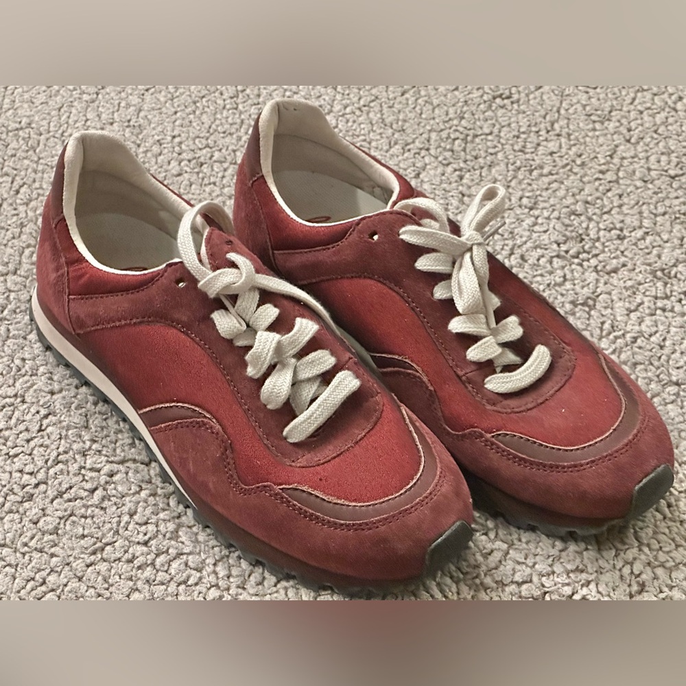 Ellen Degeneres Burgundy Tennis Shoes Sneakers Size 8.5 Farren